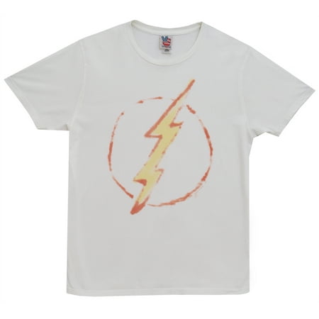 The Flash Logo DC Comics Superhero Junk Food Vintage Style T-Shirt Tee