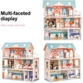 thumbnail image 4 of Robud Lady Wooden Dollhouse,3 Story with Balcony,28 Accessories Toy Gift for 3+Years Kid Girls, 4 of 8