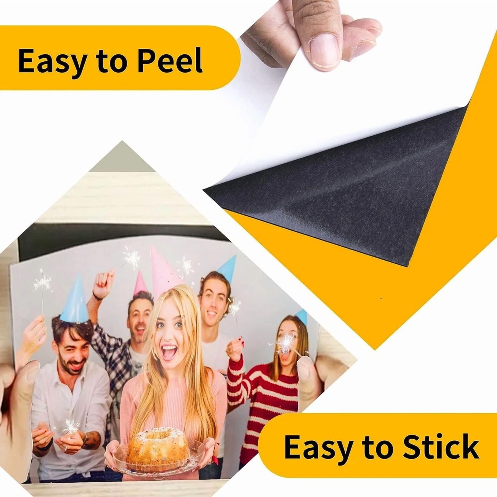 CIRCLE- Strong Magnetic Sheets With Adhesive Backing - 4X6" 10 Pack For Photos, Dies