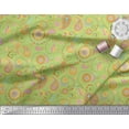 thumbnail image 2 of Soimoi Green Rayon Fabric Mandala & Paisley Print Fabric by the Yard 42 Inch Wide, 2 of 3