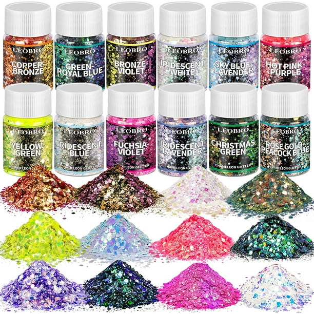 Green Mix Chunky Glitter for Resin Epoxy Crafts 