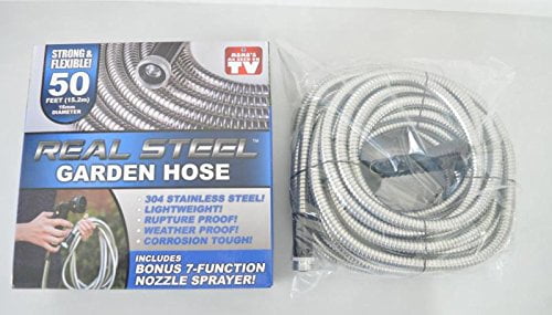 Real Steel Garden Hose 50 feet by Your Local Wholesaler