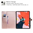 thumbnail image 2 of Dteck Folio Case For iPad Pro 12.9 inch 2018 release, Lightweight Embossed Butterfly PU Leather Flip Stand Case Cover with Card/Stlylus Holder,Rosegold, 2 of 4