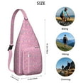 thumbnail image 3 of Dots Design Sling Backpack - Modern Colorful Polka Pattern Shoulder Bag, Durable Pack for Cycling & Shopping, 3 of 4