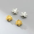 thumbnail image 3 of QQTDFG 925 Sterling Silver Small Lotus DIY Bracelet Charm Bead A2996-Gold-1 piece, 3 of 5