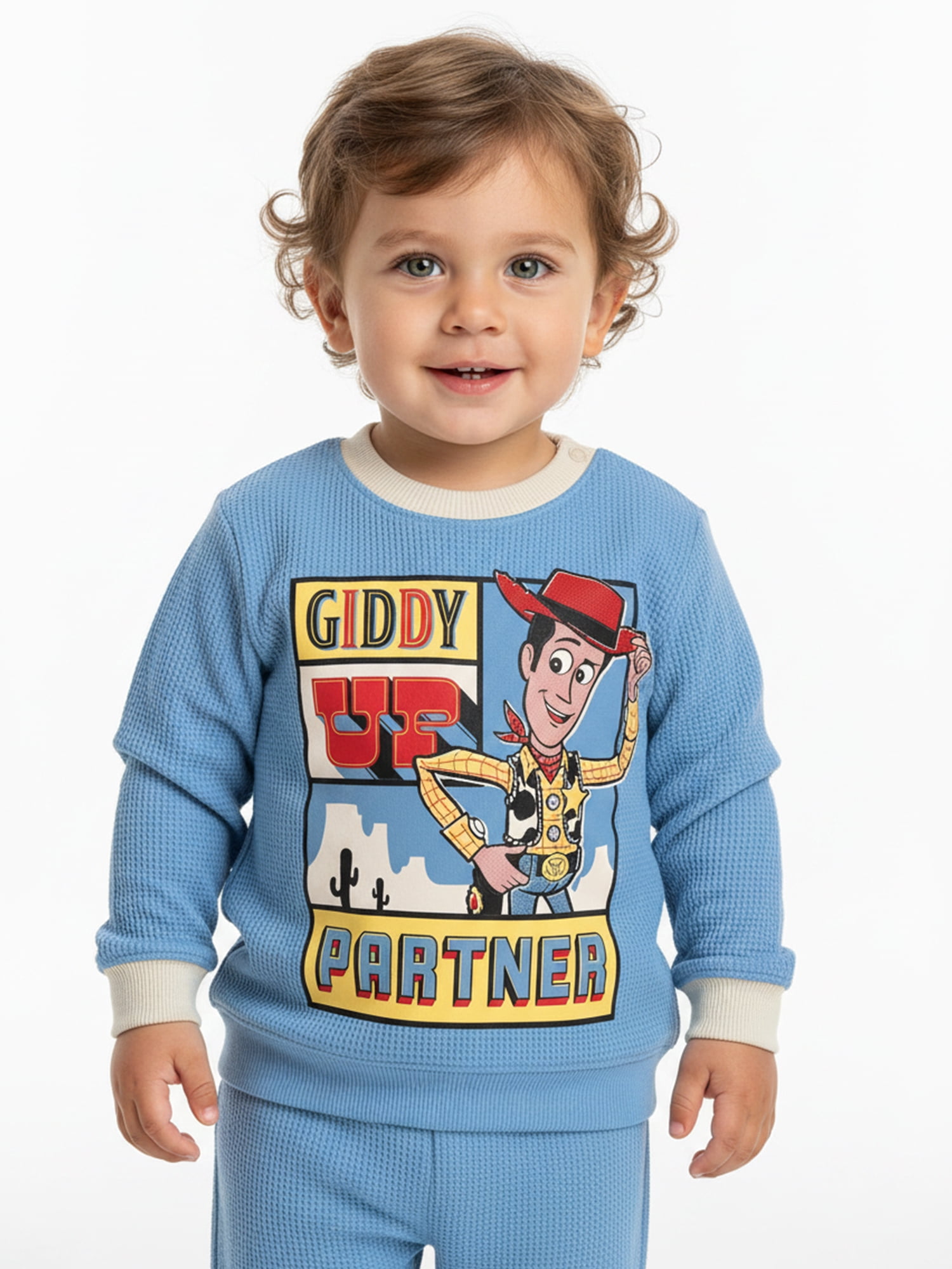 Toy Story Baby Boys Waffle Knit Top and Pants Set, 2-Piece, Sizes 0M-24M