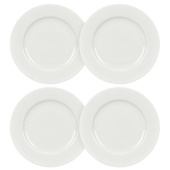 Basic Line Bone China Dessert Plate Set of 4 pcs 6" (15 cm) Bone China Dessert Plate