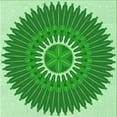 thumbnail image 1 of Ahgly Company Machine Washable Indoor Square Transitional Jade Green Area Rugs, 5' Square, 1 of 7