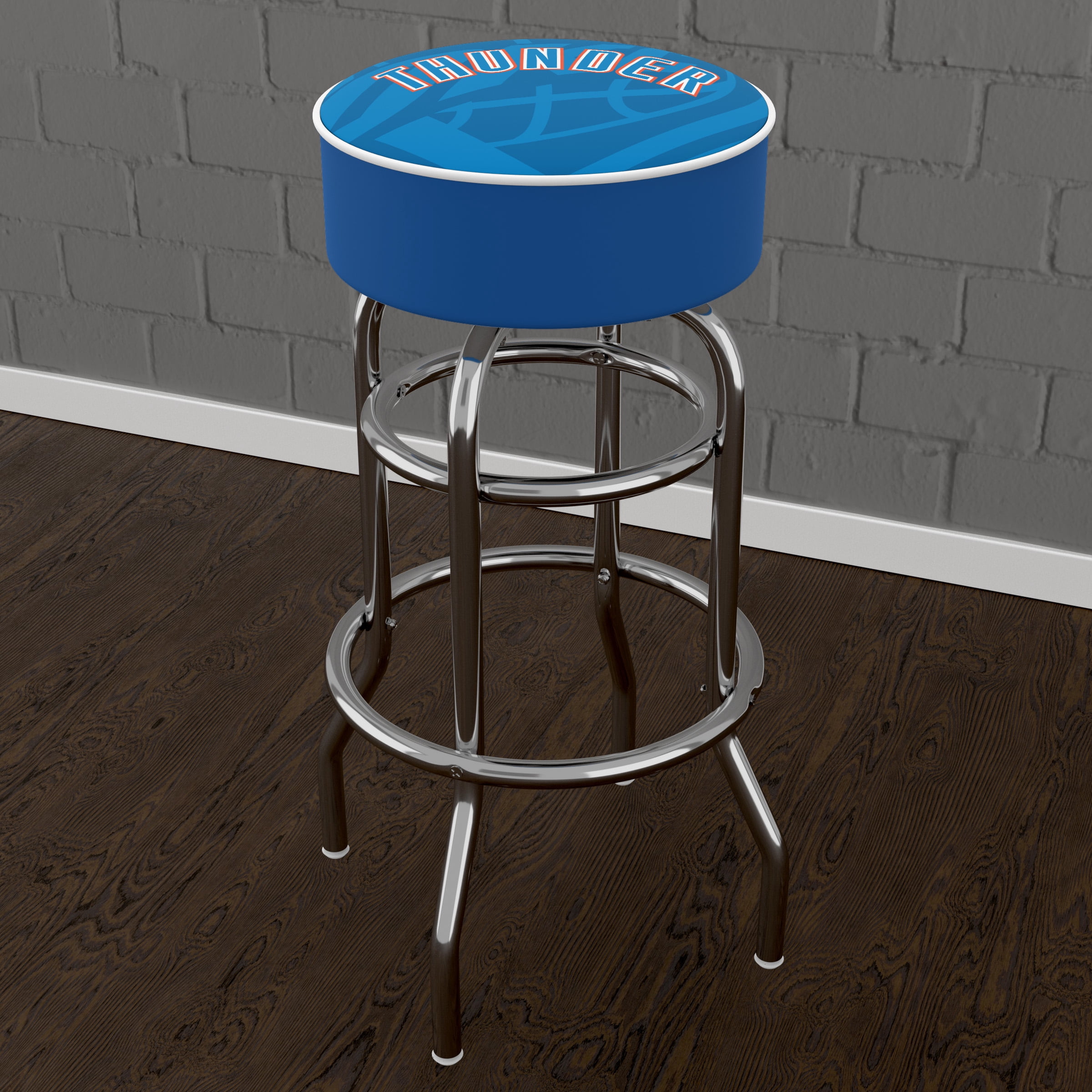 Trademark Gameroom Oklahoma City Thunder Fade Bar Stool with Padded Seat