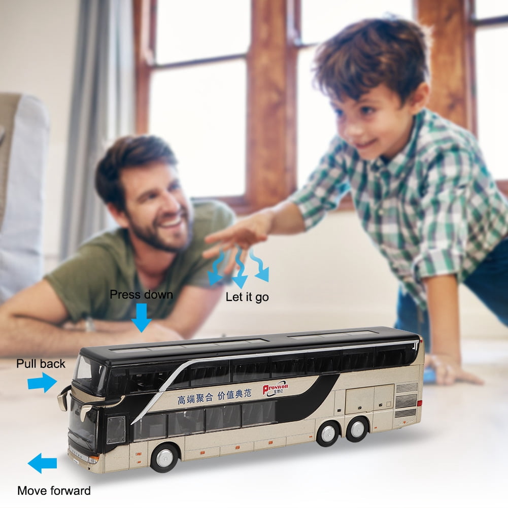 Alloy Bus Toy Gift Car Model Toy, Mini Bus Toy, Play Set Toys For Girls For Boys