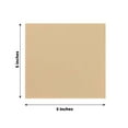 thumbnail image 3 of Efavormart 50 Pack | 5"x5" Beige Soft 2-Ply Paper Beverage Napkins, Disposable Cocktail Napkins - 18 GSM, 3 of 5