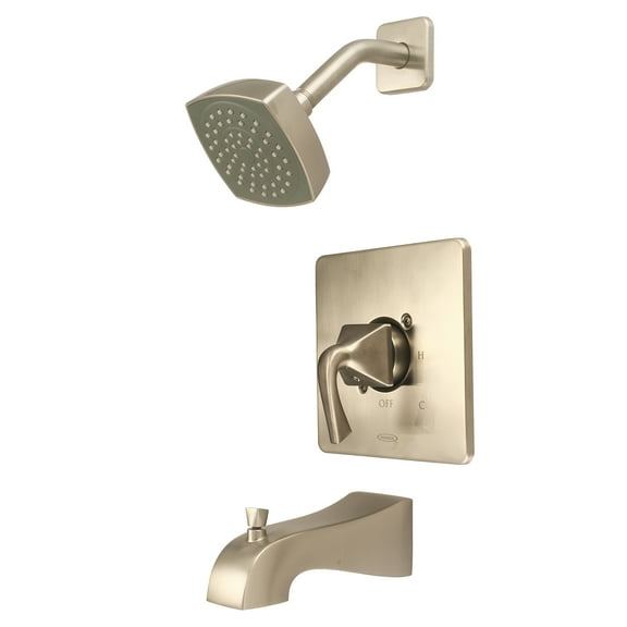 Prenza T-4PR110-BN Single Handle 1 Spray Tub and Shower Faucet 1.75 GPM in PVD Brushed Nickel
