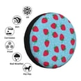 thumbnail image 4 of Fotbe Strawberries Funda de Llanta de Repuesto con Estampado, Engrosada, Ajuste Universal para Jeep, Remolque, RV, SUV, Camión-14 inch, 4 of 6