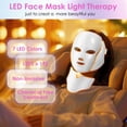 thumbnail image 2 of Mascarilla facial LED, terapia de luz roja para el cuidado de la piel del rostro, 2 of 7