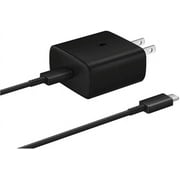 Original 45W USB C Super Fast Charging Wall Charger for Samsung Galaxy S21 S21FE S22 S22+ S22 Ultra S23 S23+ S23 Ultra - 45 Watt Super Fast Charger & USB-C Cable - Retail Packaging!