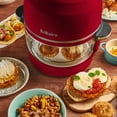 thumbnail image 5 of Fritaire Self-Cleaning Glass Bowl Air Fryer, 5 Qt, 6 Functions, BPA Free, Rotisserie/Tumbler, Cherry, 5 of 17