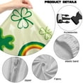 thumbnail image 6 of Xoenoiee Green Shamrock Rainbow Print Game Chair Covers with Armrest Cover Washable Computer Chair Slipcovers St. Patrick's Day Decor Removable Computer Chair Covers for Home Kitchen Restaurant, 6 of 7