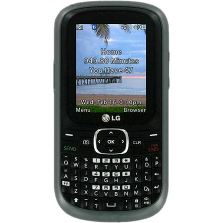 NET10 LG 501C Feature Phone, LCD176 x 220, 2.5G, Black