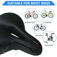 Extra Wide Comfort Saddle Bicycle Seat Pad Soft Padded Mountain Bike Gel Saddle Seat Bike E-Bike