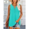 thumbnail image 5 of KISSMODA Women's Tank Tops V Neck Casual Sleeveless Tops for Women 2025 Basic Trendy Tank Oversized Summer Blouses S-3XL, 5 of 5
