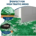 thumbnail image 2 of Memoryfield Christmas Area Rug 5' x 7' Washable with Non Slip TPR Backing, Low Pile Christmas Snowflakes Winter Rugs, Xmas Decoration Carpets for Nursery Bedroom Dining Room, Green, 2 of 9