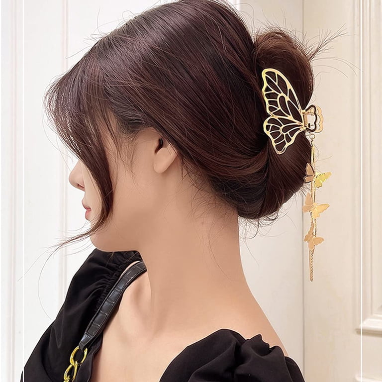 Butterfly Hair Clips 1PCS Butterfly Metal Hair Claw Clip Big 