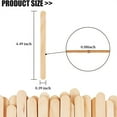 thumbnail image 2 of HYG 50 Pcs Natural Wood Sticks for Crafts Bulk Ice Popsicle Sticks Multipurpose Waxing Spatula Sticks 4.5 Inch Length Treat Sticks for DIY Art Projects, 2 of 7