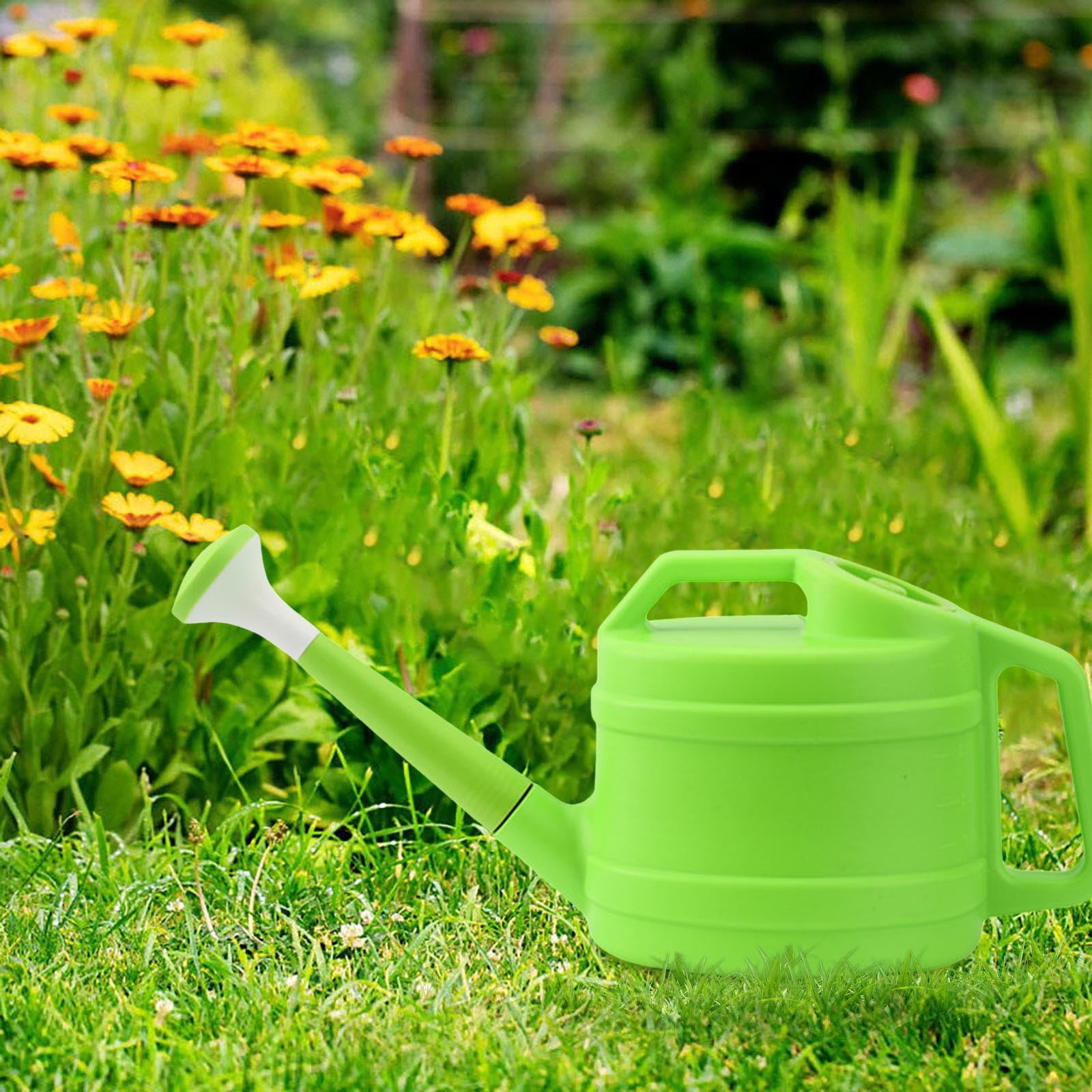 Watering Can 1 Gallon with Removable Spout - Durable Watering Pot with Ergonomic Handle for Houseplants, Garden, Flowers - Indoor/Outdoor Use