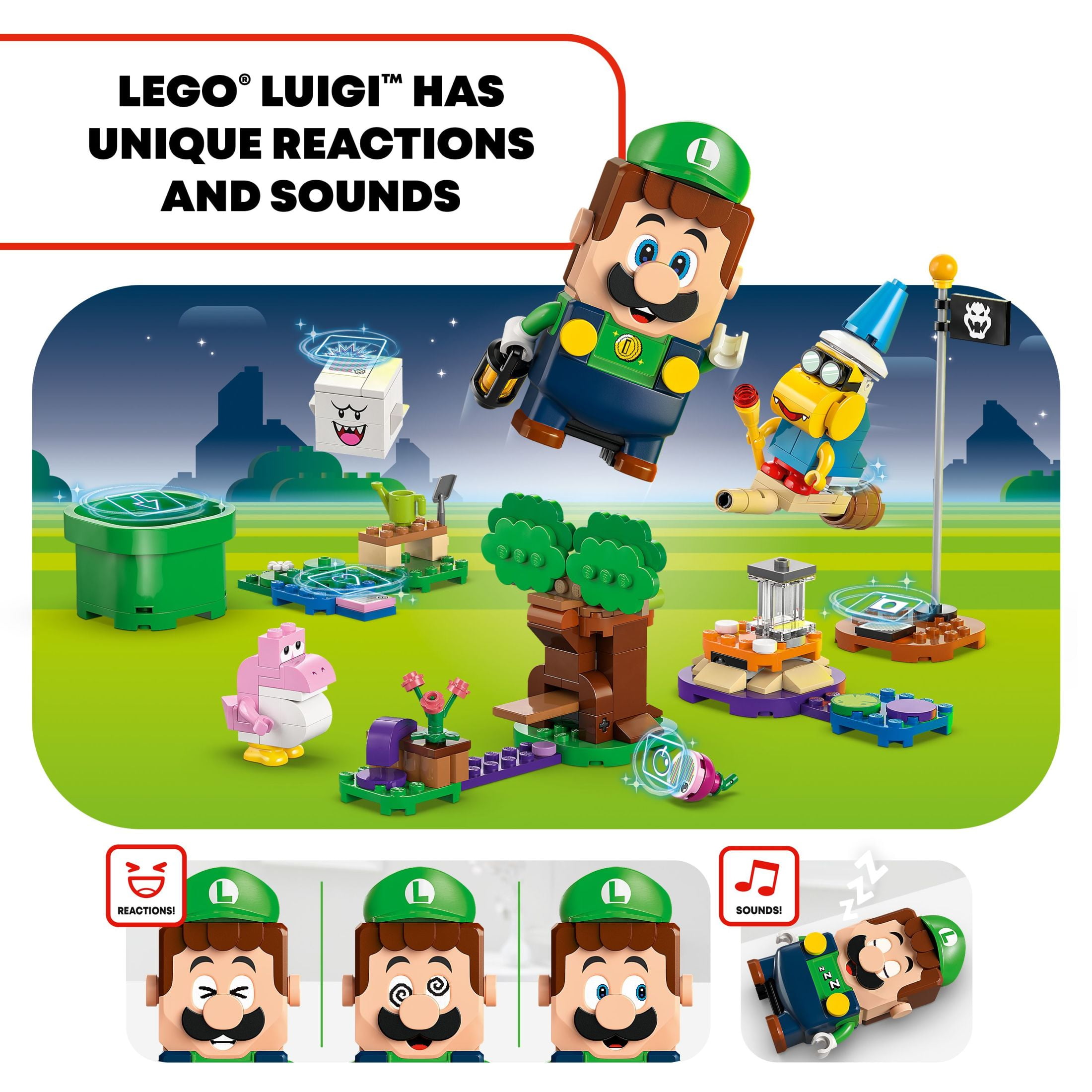LEGO Super Mario Adventures with Interactive LEGO Luigi Toy Playset, Nintendo Gift, Super Mario Toys, 71440