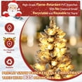 thumbnail image 2 of VEIKOUS 6.5ft Pre-lit Christmas Tree Snow Flocked w/ 250 LED Lights, 700 Branch Tips & Metal Stand, 2 of 12