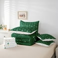 thumbnail image 6 of Homewish Xmas Tree 7-Piece Twin Bedding Sets For Teens Boys Girls,Green White Bedding Comforter Set,Merry Christmas Breathable Sheet Sets,Ultra Soft Home Decor,Reversible, 6 of 8