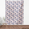thumbnail image 3 of Blush Pink Fabric by the Yard Upholstery, Repetitive Geometric Pattern of Abstract Plus Signs and Squares, Decorative Fabric for DIY and Home Accents, 5 Yards, Blush Tan and Dark Blue by Ambesonne, 3 of 4
