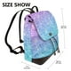 thumbnail image 2 of Disketp Multicolor Glitter Mochila de Cuero para Mujer, Bolso de Espalda Antirrobo con Estilo para Viaje, Trabajo y Uso Diario, 2 of 4