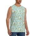 thumbnail image 2 of Bingfone Cute Honeybees Pattern Men's Tank Tops Workout Sleeveless Tee Shirts Running Beach Tanks for Men-3X-Large, 2 of 8