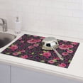 thumbnail image 6 of Yiaed Rose Mix Leopard 2 Print Highly Absorbent Microfiber Kitchen Counter Mat, Dish Drying Pad for Dishes, Utensils, Pots and Pans, Large 18" x 24", 6 of 7