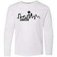 thumbnail image 3 of Inktastic Seattle Skyline Long Sleeve Youth T-Shirt, 3 of 5