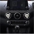 thumbnail image 3 of 2-piece silver shiny leopard pattern air conditioner vent clip, crystal leopard pattern car air freshener and diffuser, crystal stone car decoration and interior accessories., 3 of 5