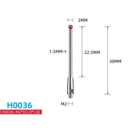 

m2 ball cmm thread and cnc measuring probe stylus point contact