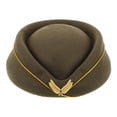 thumbnail image 6 of Masteelf Flight Attendant Beret Cap Soft Acrylic Fibers Air Hostess Hat Beret Cap Stewardess Hat Flight Attendant Hat Cosplay Stewardess Hat, 6 of 8