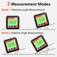 thumbnail image 3 of Protracteur Magnétique Boîte de Niveaux Numérique Inclinomètre Multi-Usage Jauge d'Angle pour Menuiserie et Construction, 3 of 7