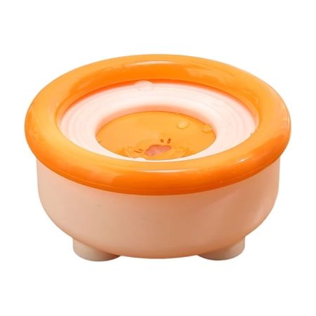 Floating Pet Water Bowl with Anti-Wet Mouth and Wide Drip Design for Indoor Outdoor Car Use Splash-Proof Anti-Play 7.5x7.5x3.5In