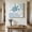 Haze Blue, variant on Ships Next Day Canvas Wall Art 12"x12", Blue Turtle Coastal Wood Framed Canvas Print Painting, Summer Beach Nautical Coral Ready to Hang Small Picture Wall Decor for Home Kitchen Dining Room Office