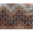 thumbnail image 4 of oneOone Georgette Viscose Brown Fabric Turtle Block Sewing Craft Projects Fabric Prints By Yard 42 Inch Wide, 4 of 4