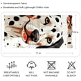 thumbnail image 2 of Spotted Dog Translucent Chiffon Yarn Silk Scarf - Light Breathable Material - 180*73 Size - Elegant and Stylish Accessory for Women, 2 of 6