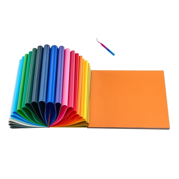 KFFKFF Heat Transfer Vinyl Bundle, 50 Sheets, 12 x 12 in, Assorted Colors, Easy to Cut and Weed, Includes Accessories, Compatible with Cutting Machines, Suitable for T-Shirts and Other Materials