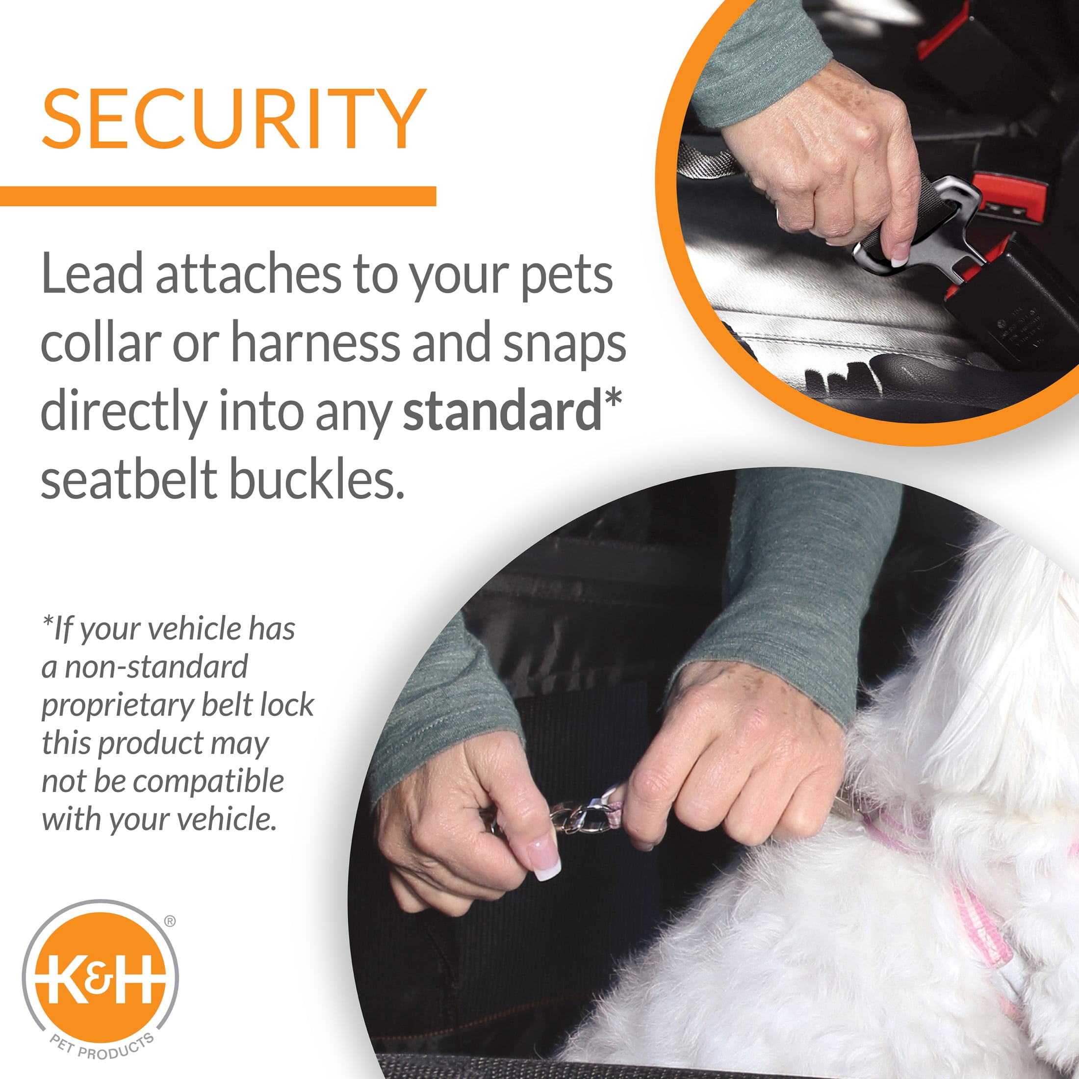 K&H Pet Products Buckle N' Go Dog Car Seat for Pets Tan Large 21 X 19 X 19 Inches