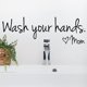 thumbnail image 2 of Pegatinas de pared de baño con motivo de amor para mamá Afortunado Sencillez, 2 of 5