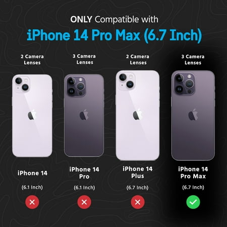 Pelican - Voyager Antimicrobial Hardshell Case for with MagSafe for Apple iPhone 14 Pro Max - Clear