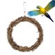 thumbnail image 2 of 15cm Juguetes De Aves Ratán Colgante Columpio Tejida  Para Cotorras Y Loros Columpio Gloria  none, 2 of 9