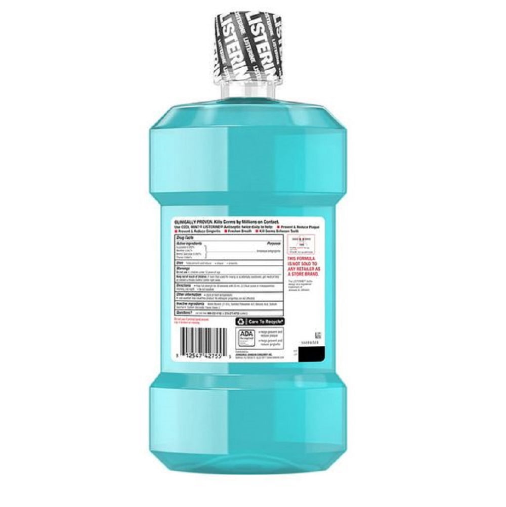 Listerine Cool Mint Antiseptic Mouthwash (1.5L, 2 pk.)